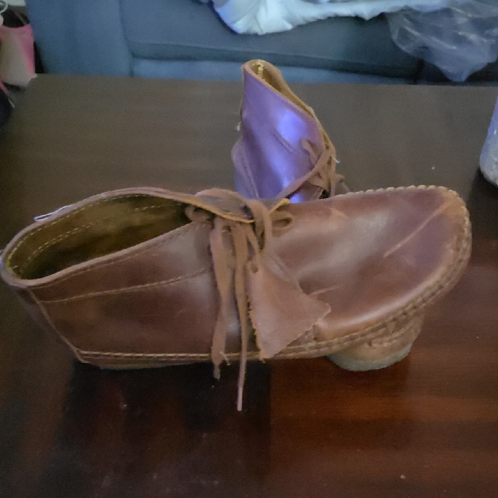 Clarks Brown Leather Chukka Boots